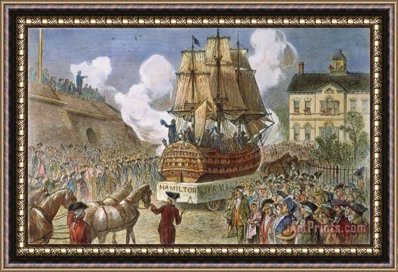 Others New York: Parade, 1788 Framed Print