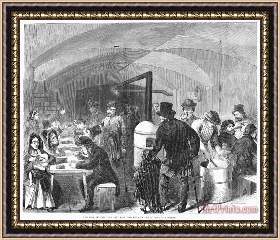 Others New York: Poverty, 1868 Framed Print