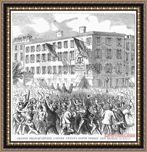 Others New York: Riot, 1871 Framed Print