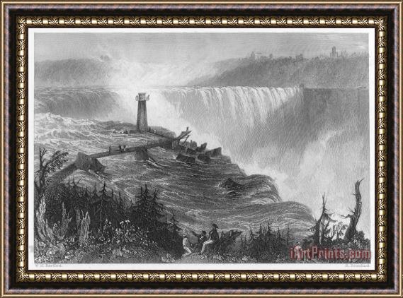 Others Niagara Falls, 1837 Framed Painting