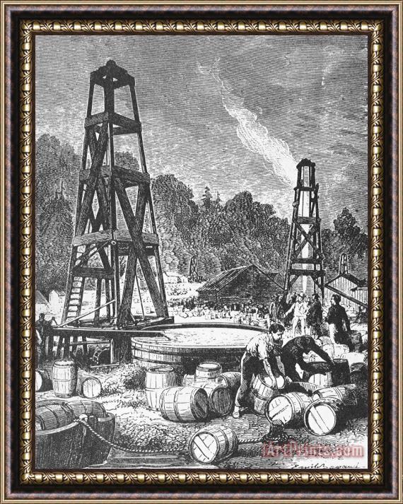 Others Oil Well, 19th Century Framed Print