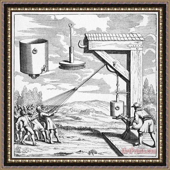Others OTTO von GUERICKE, 1672 Framed Print