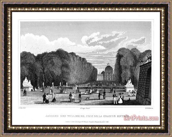 Others Paris: Tuilerie Gardens Framed Painting