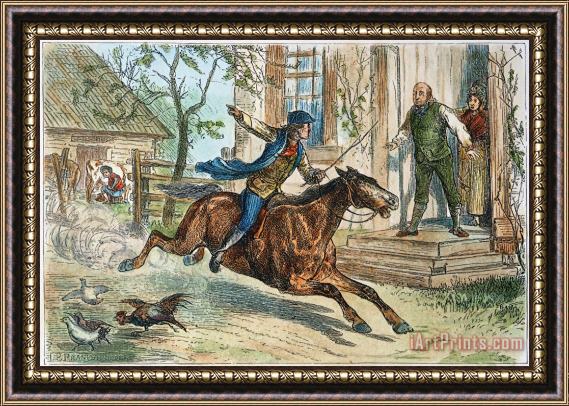Others Paul Reveres Ride Framed Painting