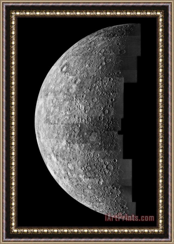 Others Photo Mosaic Of Images Of Mercury Framed Print