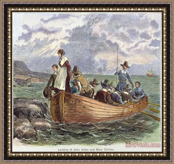 Others Plymouth Rock: Landing Framed Print