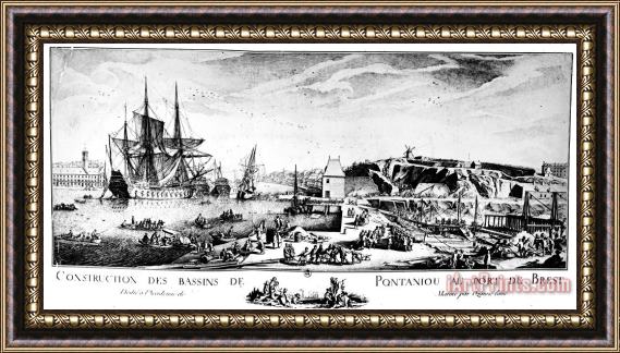 Others Port Of Brest, 1780 Framed Painting