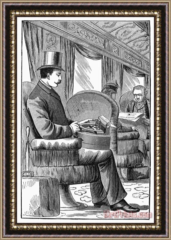 Others Portable Typewriter, 1889 Framed Painting