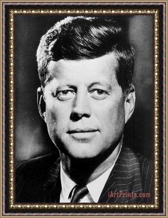 Others Portrait Of John F. Kennedy Framed Painting