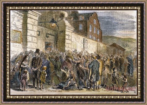 Others Potato Famine Framed Painting