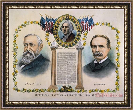 Others Presidential Campaign, 1892 Framed Print