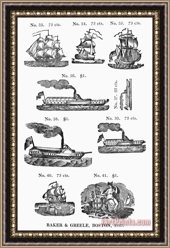 Others Printers Cuts, 1825 Framed Print