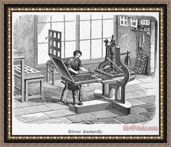 Others Printing Press, 1805 Framed Print