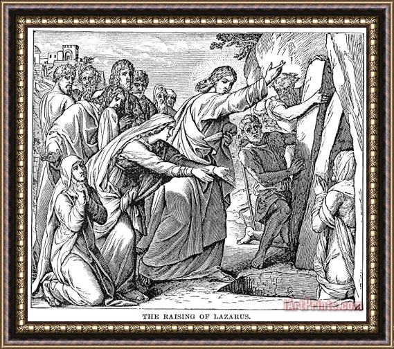 Others Raising Of Lazarus Framed Print