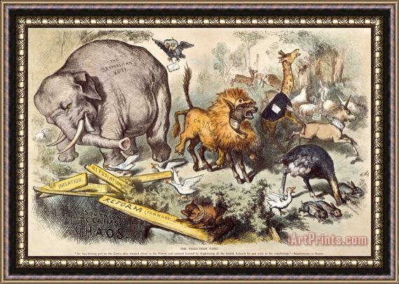 Others Republican Elephant, 1874 Framed Print
