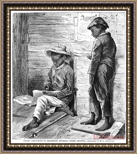 Others Richmond: Newsboys, 1868 Framed Print