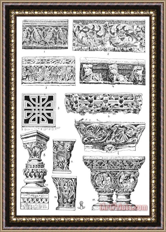 Others Romanesque Ornament Framed Print