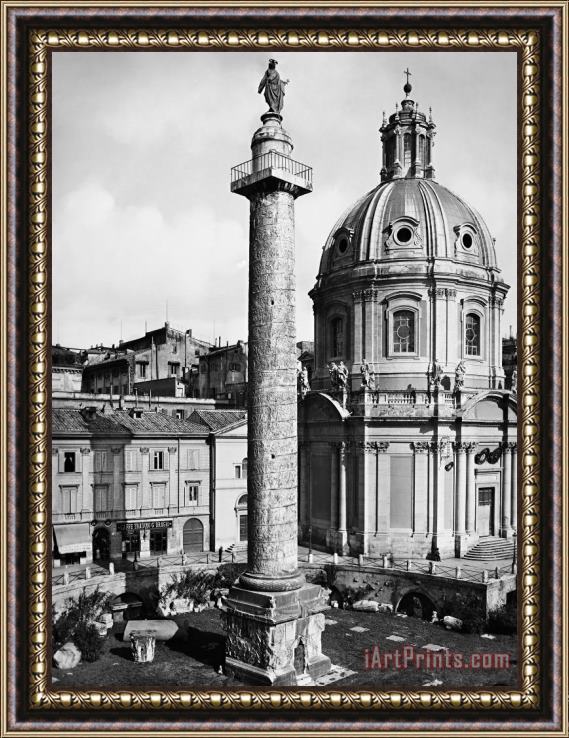 Others Rome: Trajans Column Framed Painting