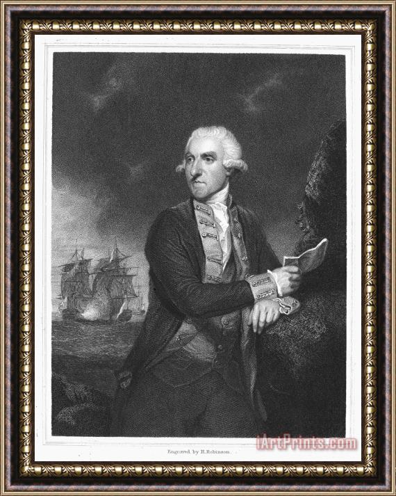 Others Samuel Hood (1724-1816) Framed Painting