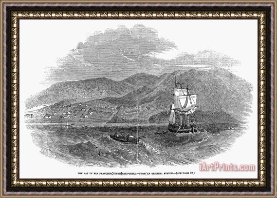 Others San Francisco Bay, 1849 Framed Painting
