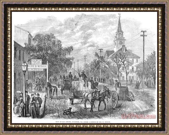 Others Savannah, Georgia, 1867 Framed Painting