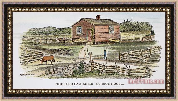 Others SCHOOLHOUSE, 19th CENTURY Framed Print