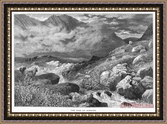 Others Scotland: Pass Of Glencoe Framed Painting