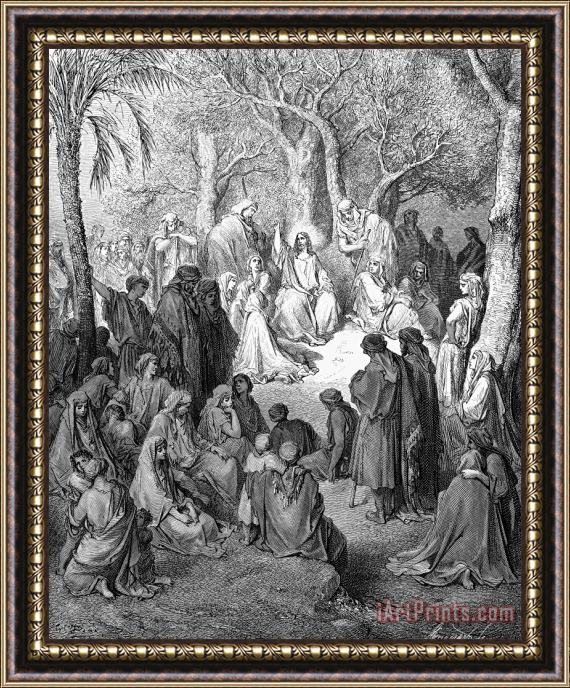 Others Sermon On The Mount Framed Painting