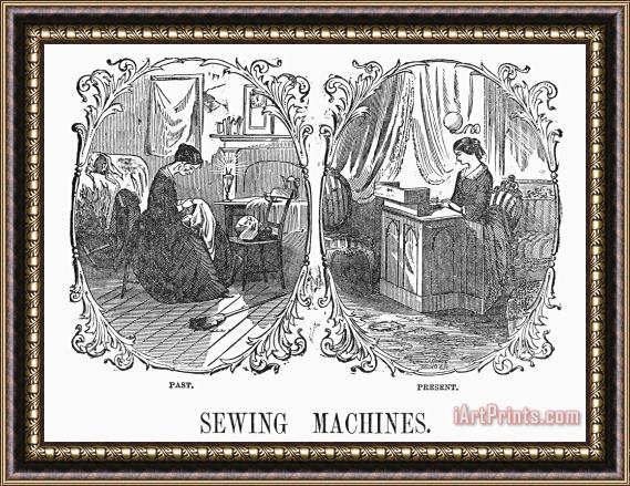 Others SEWING, 19th CENTURY Framed Print
