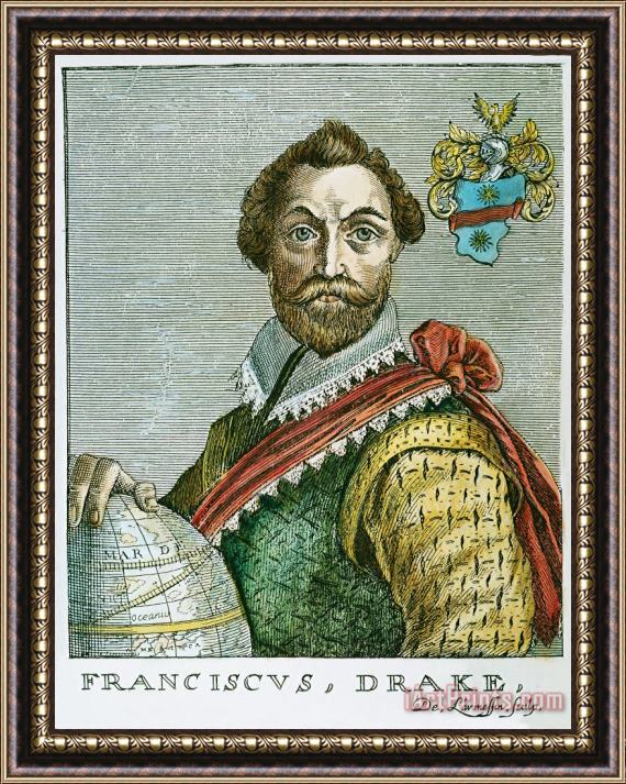 Others Sir Francis Drake (1540?-1596) Framed Painting