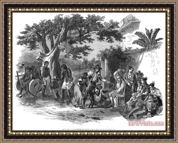 Others Slavery: Brazil, 1845 Framed Painting