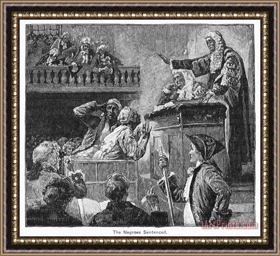 Others Slaves In Court, 1741 Framed Print