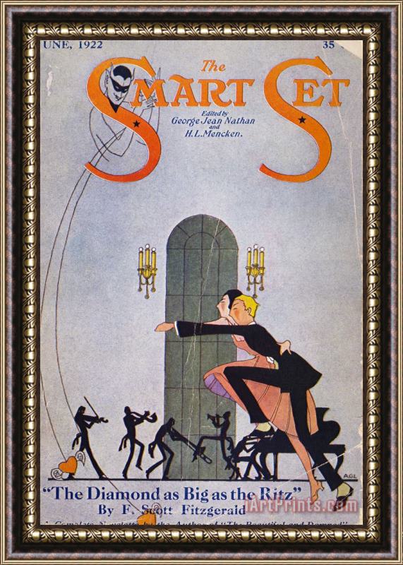 Others Smart Set Magazine Cover Framed Painting