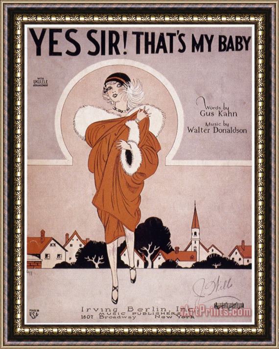 Others Song Sheet Cover, 1925 Framed Painting