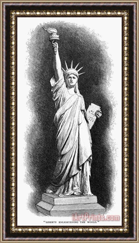 Others Statue Of Liberty Framed Painting