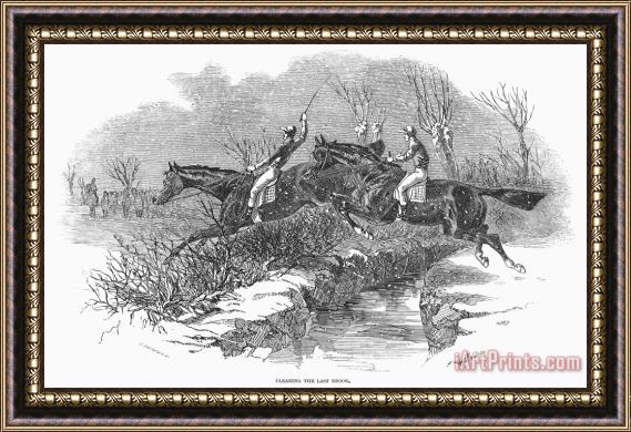 Others Steeplechase, 1846 Framed Painting