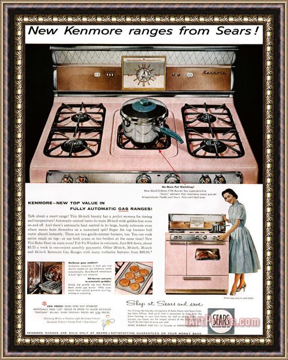 Others Stove Advertisement, 1957 Framed Painting