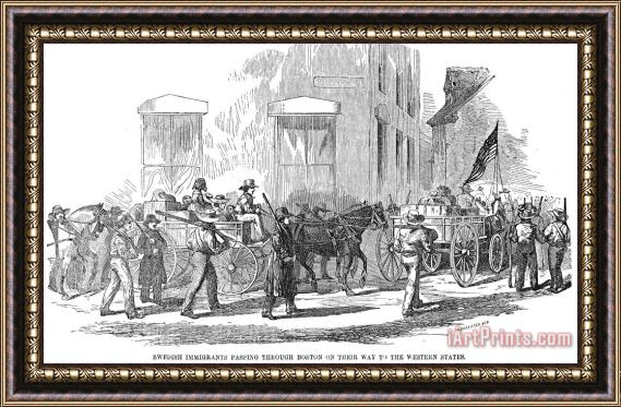 Others Swedish Immigrants, 1851 Framed Painting