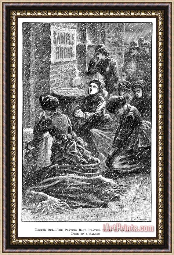 Others TEMPERANCE, c1880 Framed Painting