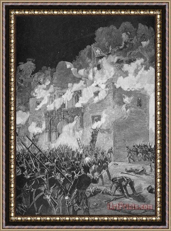 Others Texas: The Alamo, 1836 Framed Painting