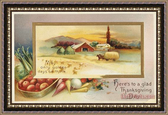 Others THANKSGIVING CARD, c1910 Framed Print