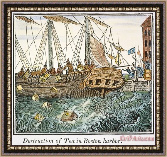 Others The Boston Tea Party, 1773 Framed Painting
