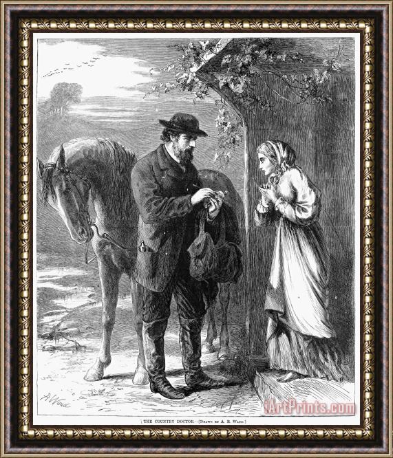 Others The Country Doctor, 1869 Framed Print