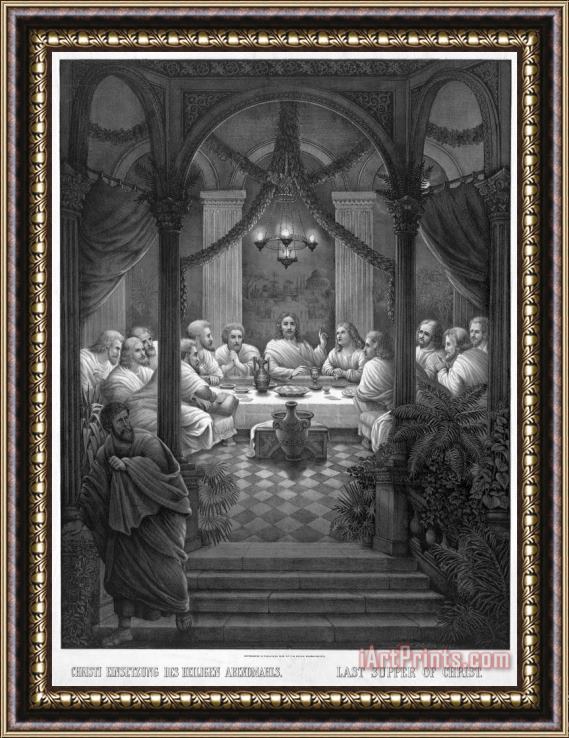 Others The Last Supper Framed Print