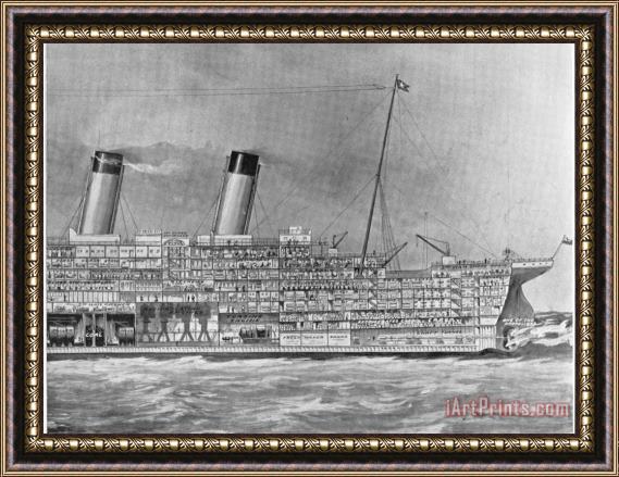 Others The Titanic, 1912 Framed Print