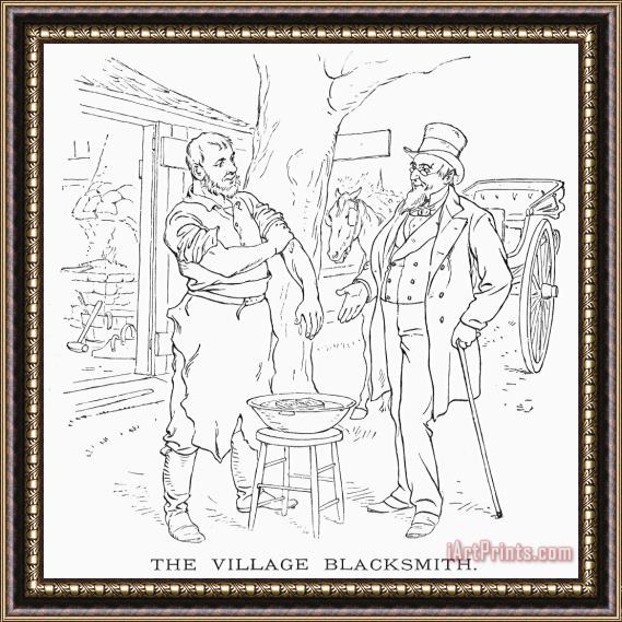 Others The Village Blacksmith Framed Print