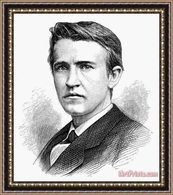 Others Thomas Edison (1847-1931) Framed Painting