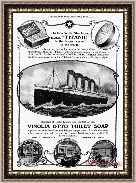 Others Titanic: Soap Ad, 1912 Framed Print