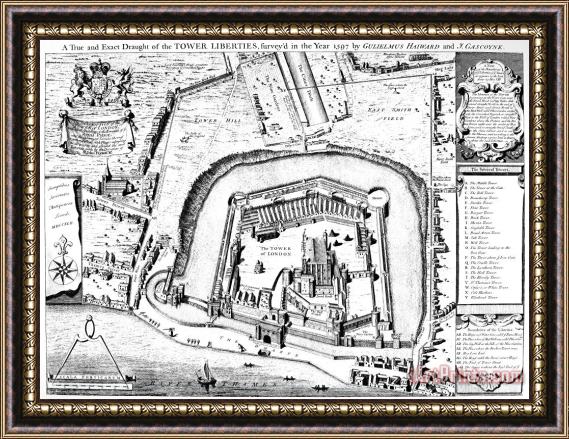 Others Tower Of London, 1597 Framed Print