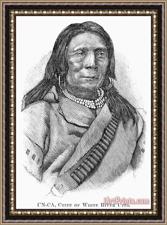 Others Ute Chief, 1879 Framed Painting